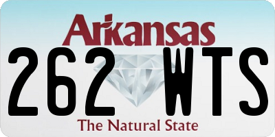 AR license plate 262WTS