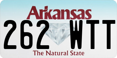 AR license plate 262WTT