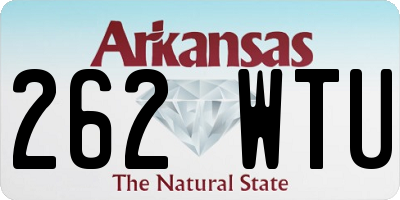 AR license plate 262WTU