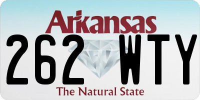 AR license plate 262WTY