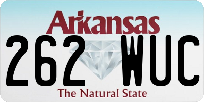 AR license plate 262WUC