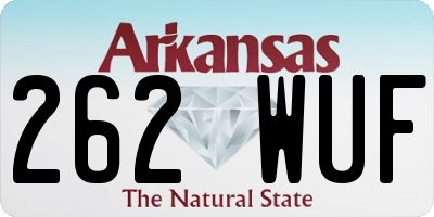 AR license plate 262WUF