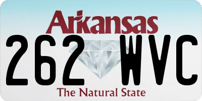 AR license plate 262WVC