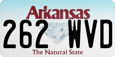 AR license plate 262WVD