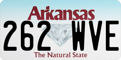 AR license plate 262WVE