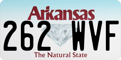 AR license plate 262WVF