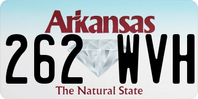AR license plate 262WVH