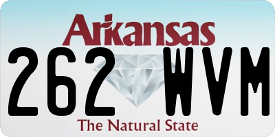 AR license plate 262WVM