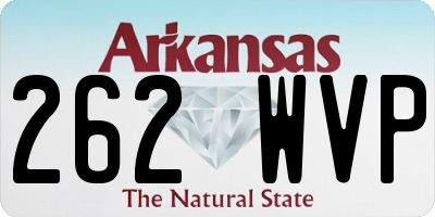 AR license plate 262WVP