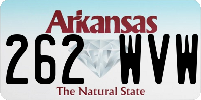 AR license plate 262WVW