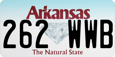 AR license plate 262WWB