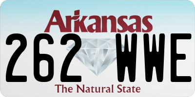 AR license plate 262WWE