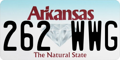 AR license plate 262WWG