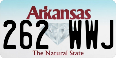 AR license plate 262WWJ