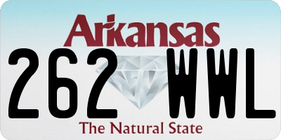 AR license plate 262WWL