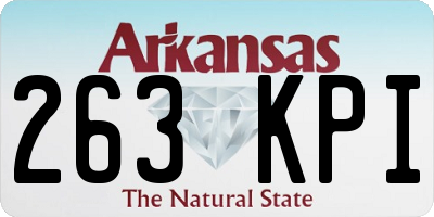 AR license plate 263KPI