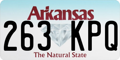 AR license plate 263KPQ