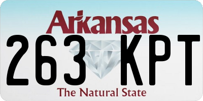 AR license plate 263KPT