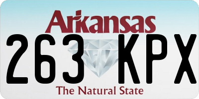 AR license plate 263KPX