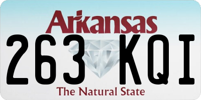 AR license plate 263KQI