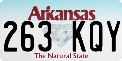 AR license plate 263KQY