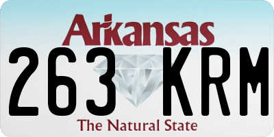 AR license plate 263KRM