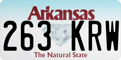 AR license plate 263KRW