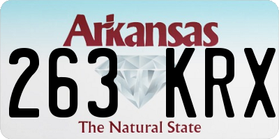 AR license plate 263KRX