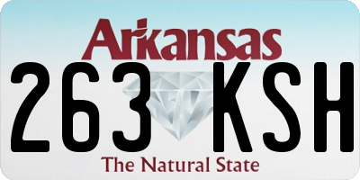 AR license plate 263KSH