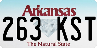 AR license plate 263KST