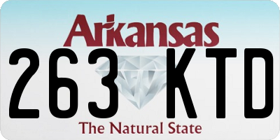 AR license plate 263KTD
