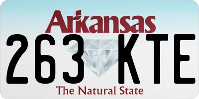 AR license plate 263KTE
