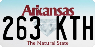 AR license plate 263KTH