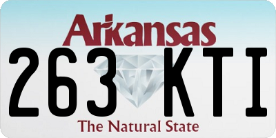 AR license plate 263KTI