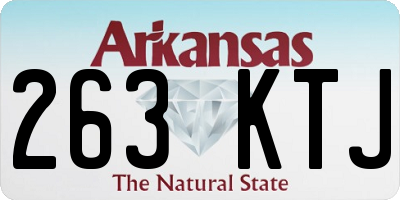 AR license plate 263KTJ