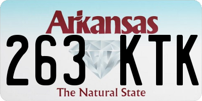 AR license plate 263KTK