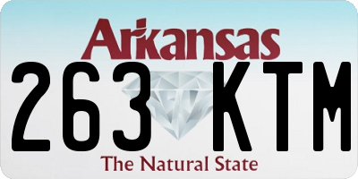 AR license plate 263KTM