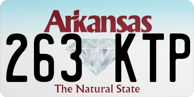 AR license plate 263KTP