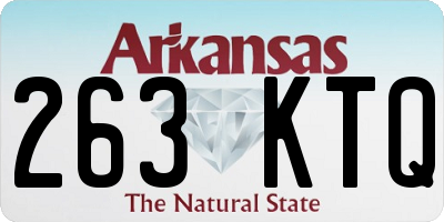 AR license plate 263KTQ
