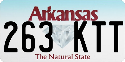 AR license plate 263KTT