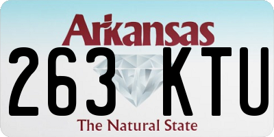 AR license plate 263KTU