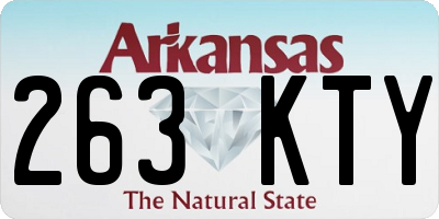 AR license plate 263KTY