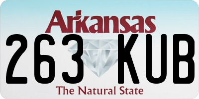 AR license plate 263KUB