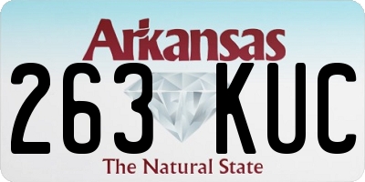 AR license plate 263KUC