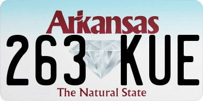 AR license plate 263KUE