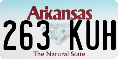 AR license plate 263KUH