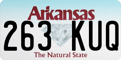 AR license plate 263KUQ