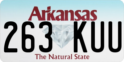 AR license plate 263KUU