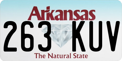 AR license plate 263KUV