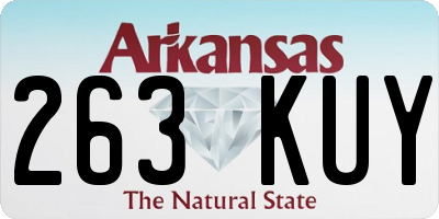 AR license plate 263KUY
